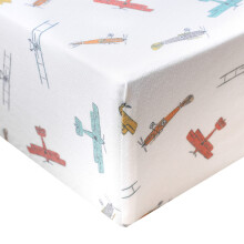Premium Fitted Knit Crib Sheet/Toddler Sheet Ace by Copper Pearl