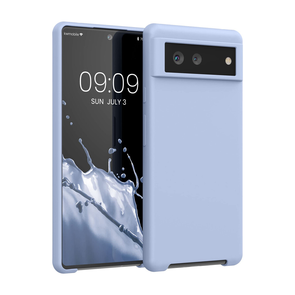 Kwmobile Case Compatible With Google Pixel 6 Case - Tpu Silicone Phone Cover With Soft Finish - Light Matte Blue 4063004308097
