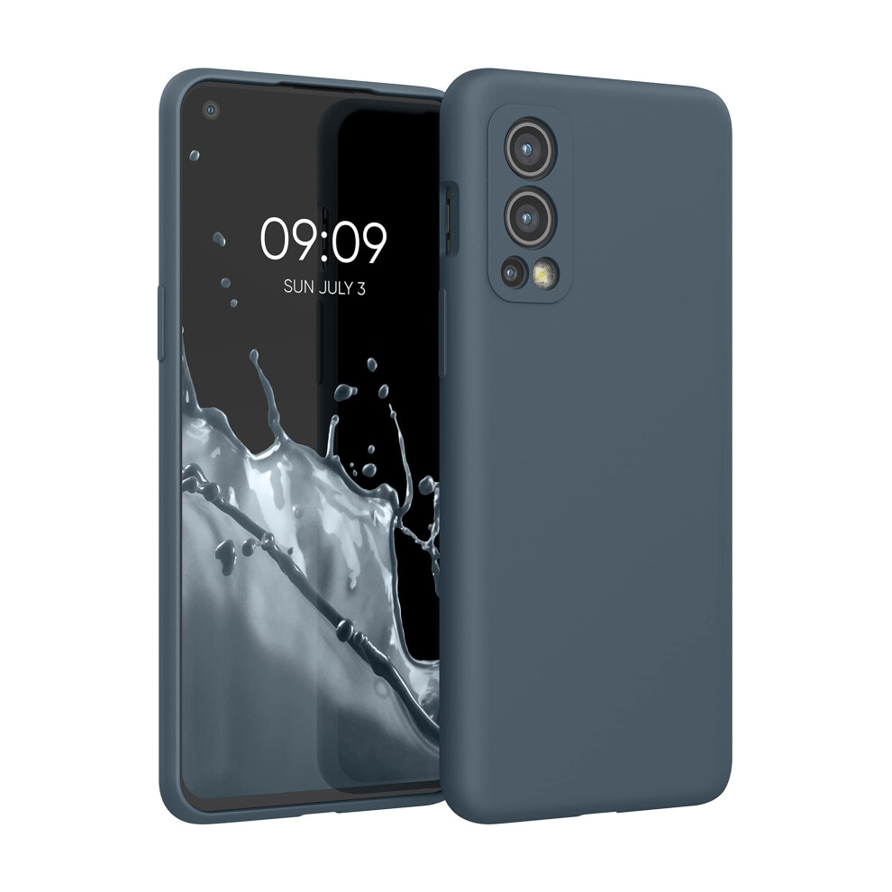 Kwmobile Case Compatible With Oneplus Nord 2 5G Case - Tpu Silicone Phone Cover With Soft Finish - Slate Dark 4063004330098