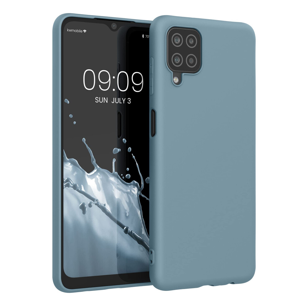 Kwmobile Case Compatible With Samsung Galaxy A12 Case - Soft Slim Protective Tpu Silicone Cover - Arctic Night 4063004395585