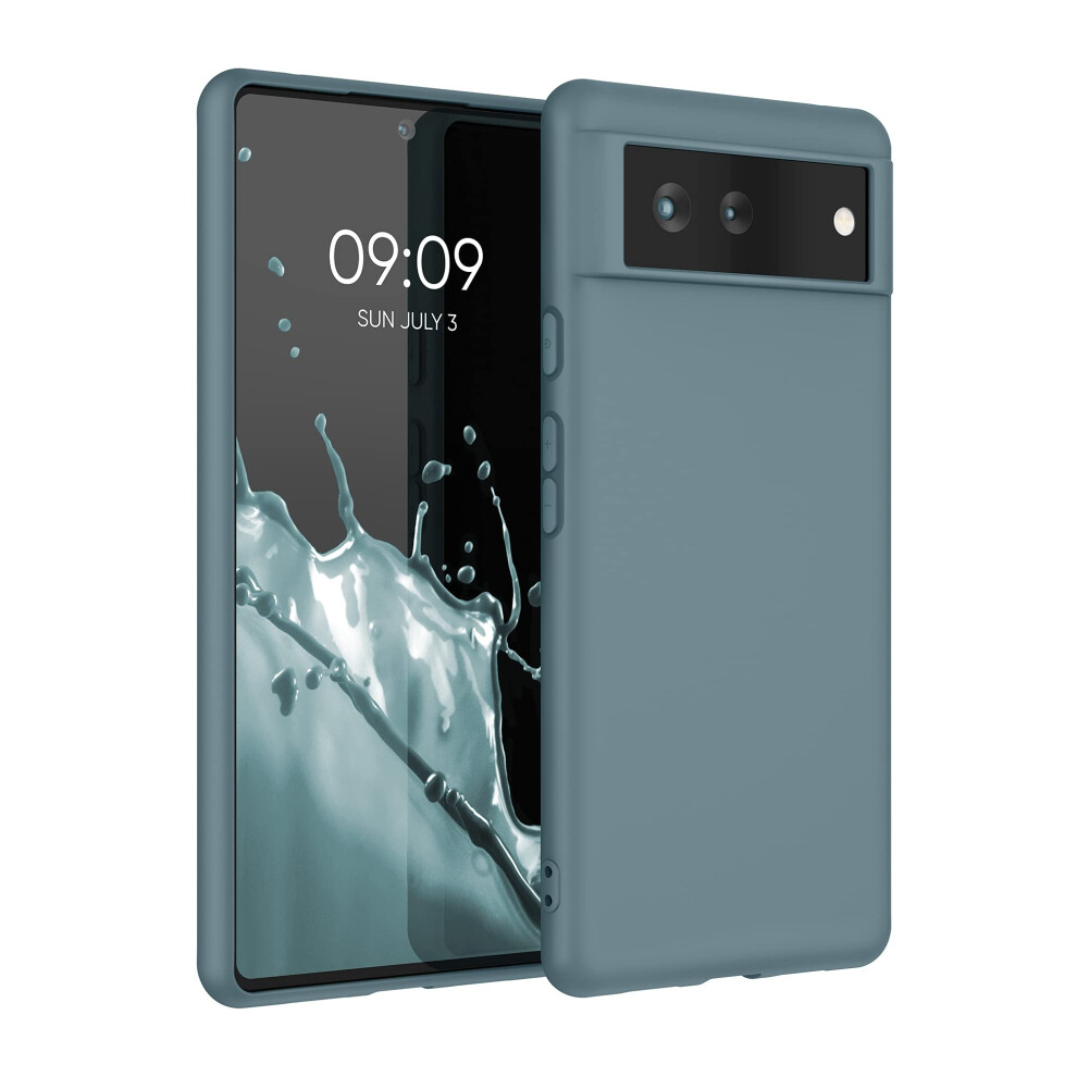 Kwmobile Case Compatible With Google Pixel 6 Case - Soft Slim Protective Tpu Silicone Cover - Arctic Night 4063004305911