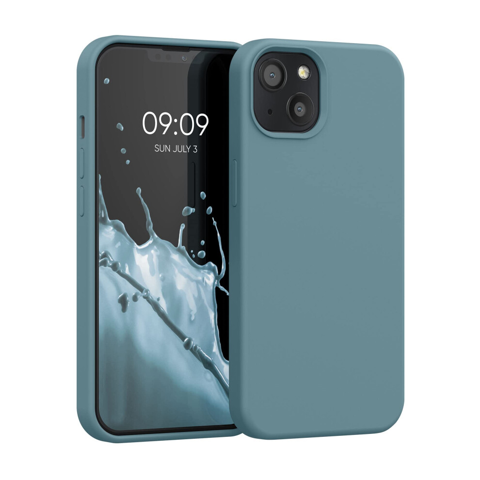 Kwmobile Case Compatible With Apple Iphone 13 Case - Tpu Silicone Phone Cover With Soft Finish - Arctic Night 4063004418550