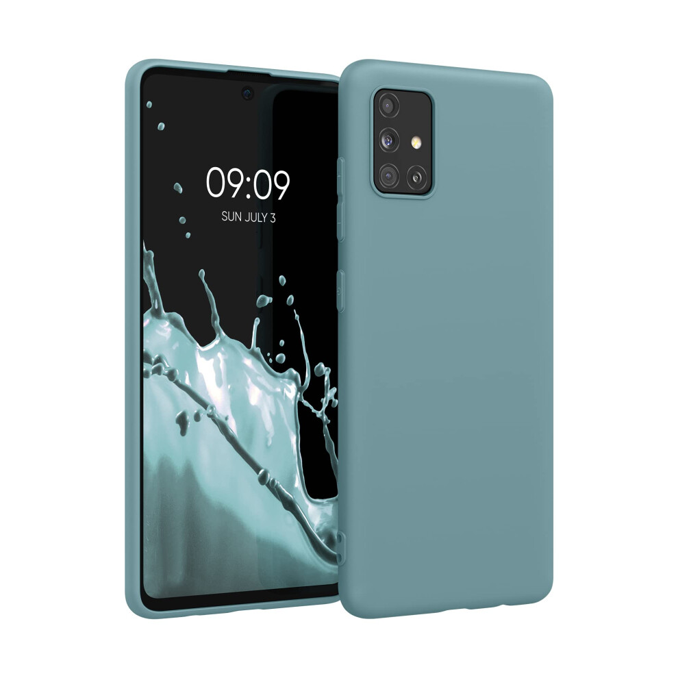 Kwmobile Case Compatible With Samsung Galaxy A51 Case - Tpu Silicone Phone Cover With Soft Finish - Arctic Night 4063004401569