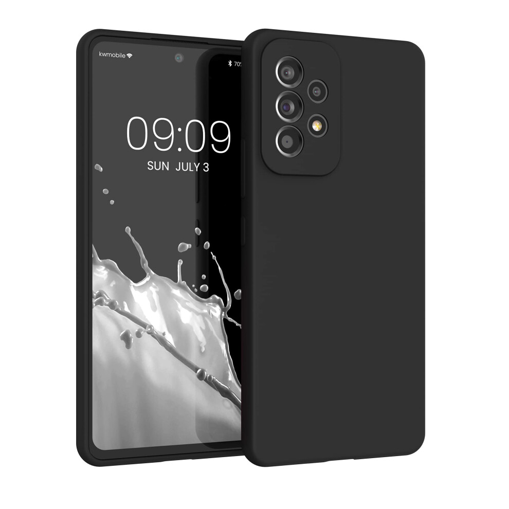Kwmobile Case Compatible With Samsung Galaxy A53 5G Case - Tpu Silicone Phone Cover With Soft Finish - Black 4063004433690