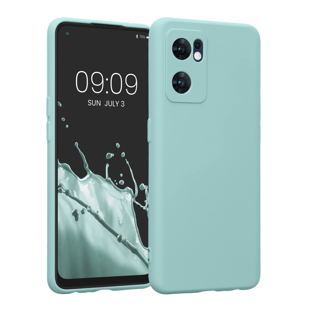 Kwmobile Case Compatible With Oppo Find X5 Lite Case - Protective Slim Tpu Cover With Soft Matte Finish - Mint 4063004474518