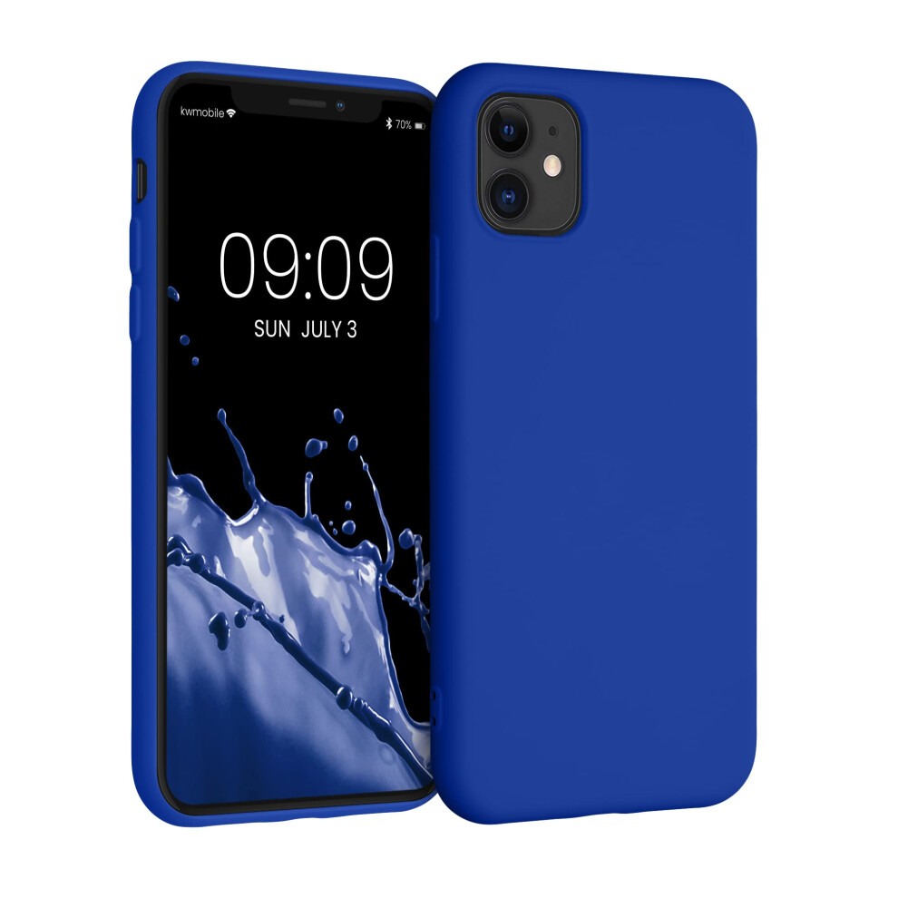 Kwmobile Case Compatible With Apple Iphone 11 Case - Slim Protective Tpu Silicone Phone Cover - Baltic Blue 4255620307640