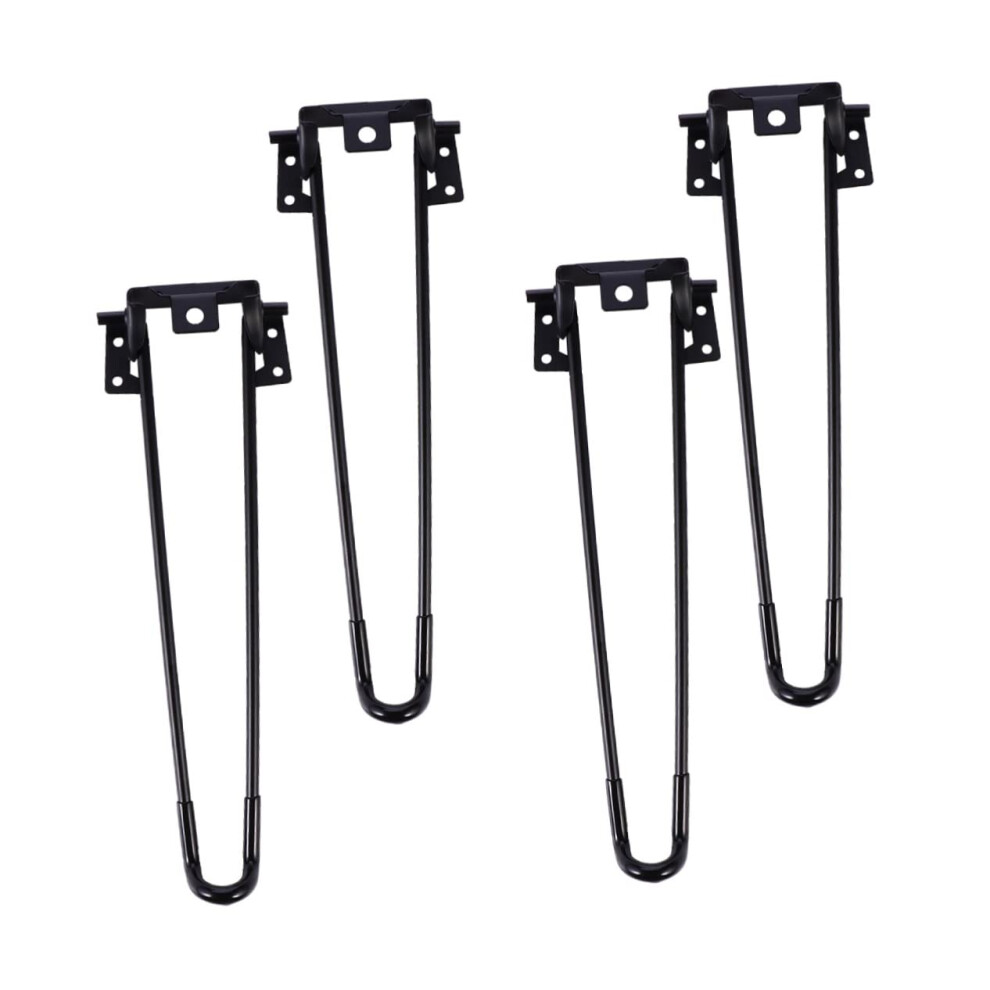 Set Of 4 Folding Hairpin Metal Table Legs 80Kg Load Dual Rod Space Saving Easy Install 9044945407044