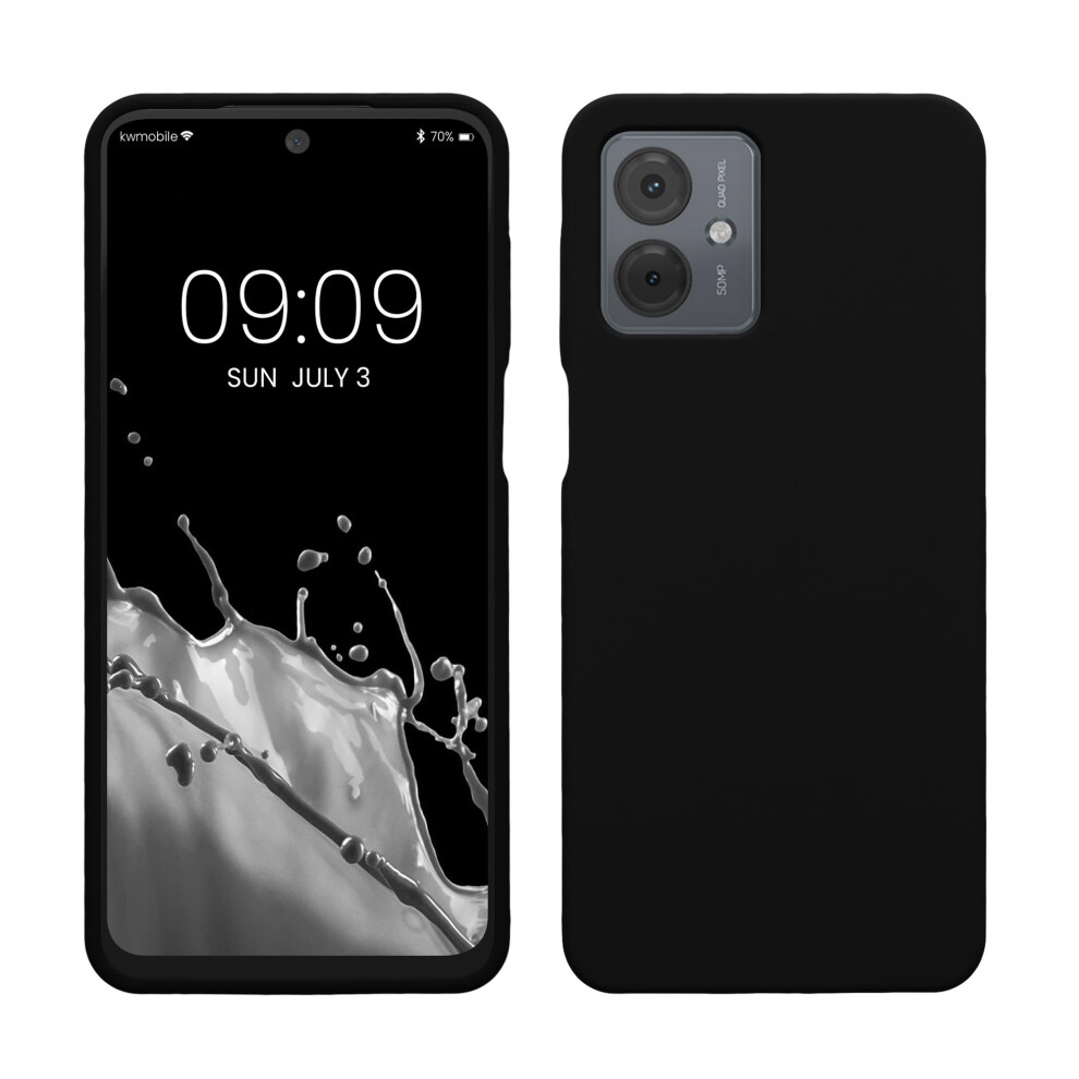 Kwmobile Case Compatible With Motorola Moto G14 Case - Tpu Silicone Phone Cover With Soft Finish - Black 4067668059432