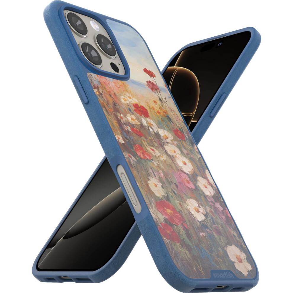 Photos - Case Smartish BG24PX-FEATURED-TEAL-POPPY Phone 