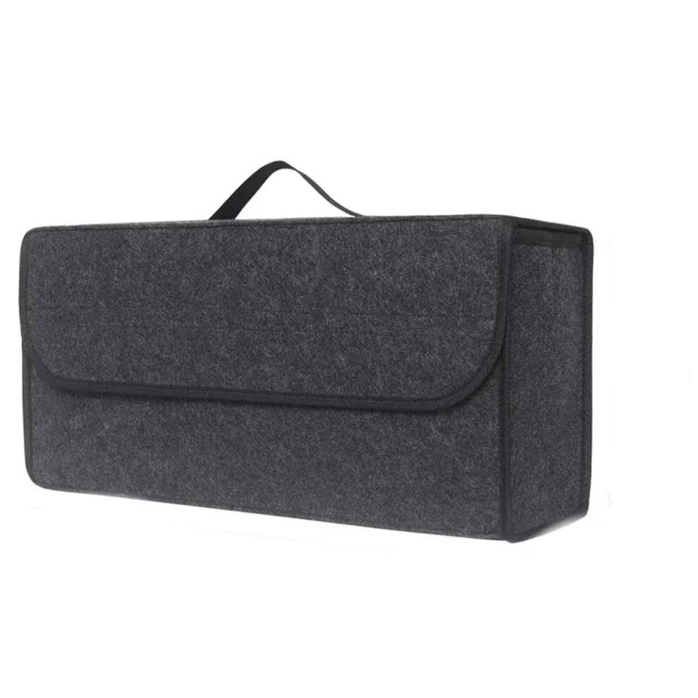 Foldable Car Trunk Organizer Large Capacity Soft Felt Storage Box For Suv Sedan Groceries Tools 9455672824958