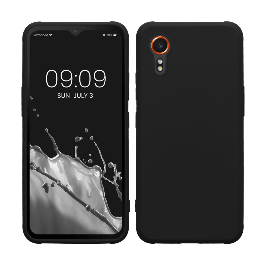 Kwmobile Case Compatible With Samsung Galaxy Xcover7 Case - Soft Slim Protective Tpu Silicone Cover - Black 4067668128626
