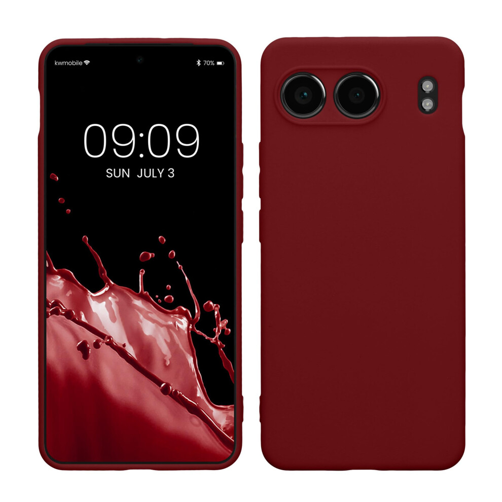 Kwmobile Case Compatible With Oneplus Nord 4 5G Case - Protective Slim Tpu Phone Cover - Soft Matte Finish - Tawny Red 4067668133286