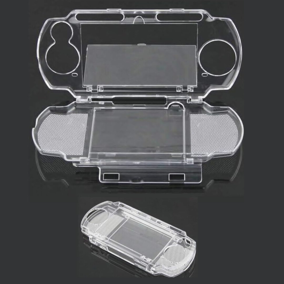 Protective Case Shockproof Transparent Crystal Clear Hard Shell With Antislip Grip For Psp 2000 3000 9053599152200