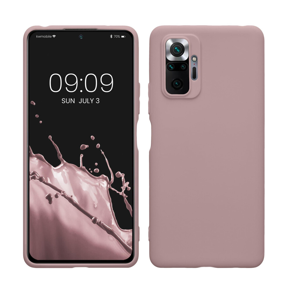 Kwmobile Case Compatible With Xiaomi Redmi Note 10 Pro Case - Soft Slim Protective Tpu Silicone Cover - Nude Lilac Cream,Purple 4067668180228