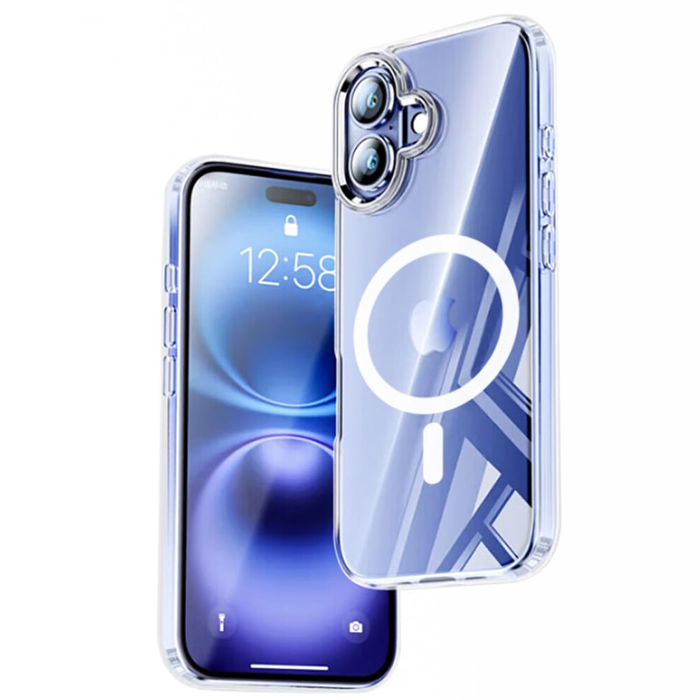 Teopha Magnetic Clear Case For Iphone 16 (6.1-Inch) Compatible With Magsafe, Shockproof Anti-Scratch Phone Bumper Cover For Iphone 16 - Clear 783970969040