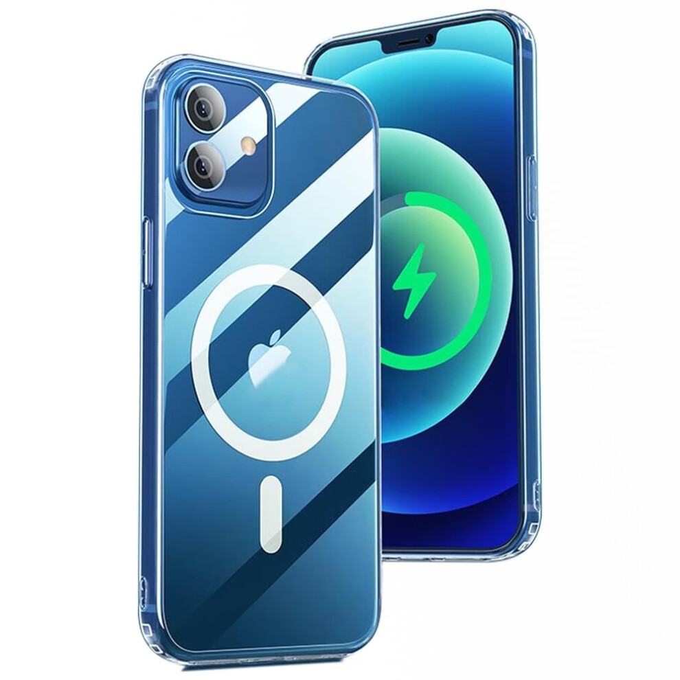 Teopha Magnetic Clear Case For Iphone 12/12 Pro (6.1-Inch) Compatible With Magsafe, Shockproof Anti-Scratch Phone Bumper Cover For Iphone 12/12 Pro - 783970969088