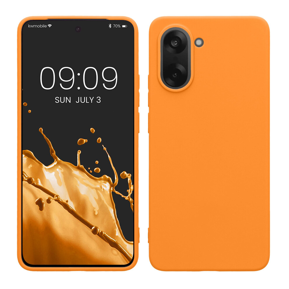 Kwmobile Case Compatible With Oneplus Nord Ce5 Case - Soft Slim Protective Tpu Silicone Cover - Fruity Orange 4067668187753