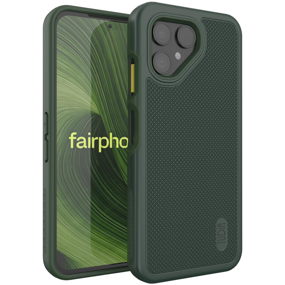 Tudia Dualshield Grip Designed For Fairphone 6 Case (2025), [Mergegrip] Military Grade Dual-Layer Shockproof Tough Heavy Duty Protective Phone Case 810188471178