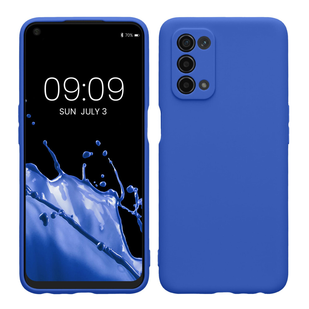 Kwmobile Case Compatible With Oppo A74 (5G) / A54 (5G) Case - Protective Slim Tpu Phone Cover - Soft Matte Finish - Baltic Blue 4067668198070