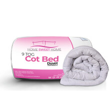 Home Sweet Home UK Anti Allergy 9 Tog Toddler Cot Bed Duvet - 100% Microfiber Cotbed Duvet(120x150cm), Machine Washable Soft Touch Toddler Cot Bed