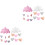 4Stk Hängedekor Pink Mit Herzen Für Wohnliche 3