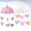 4Stk Hängedekor Pink Mit Herzen Für Wohnliche 9