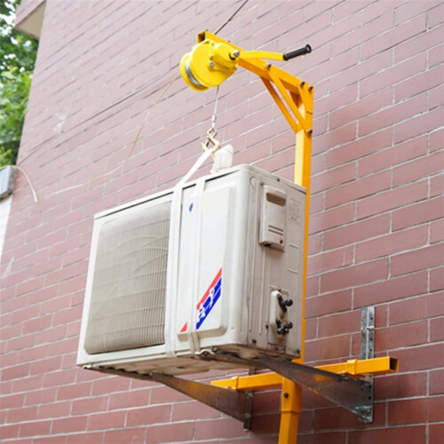 Air Conditioner Hoisting Tool with SelfLocking Winch, HeavyDuty 20m Installation Crane 1