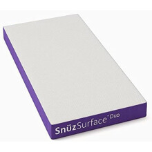 Sn?z Surface Duo Dual Sided Cot Mattress, 3D Waterproof Breathable Firm Foam Topped Pocket Sprung, for Children & Toddlers, with Washable Cover for