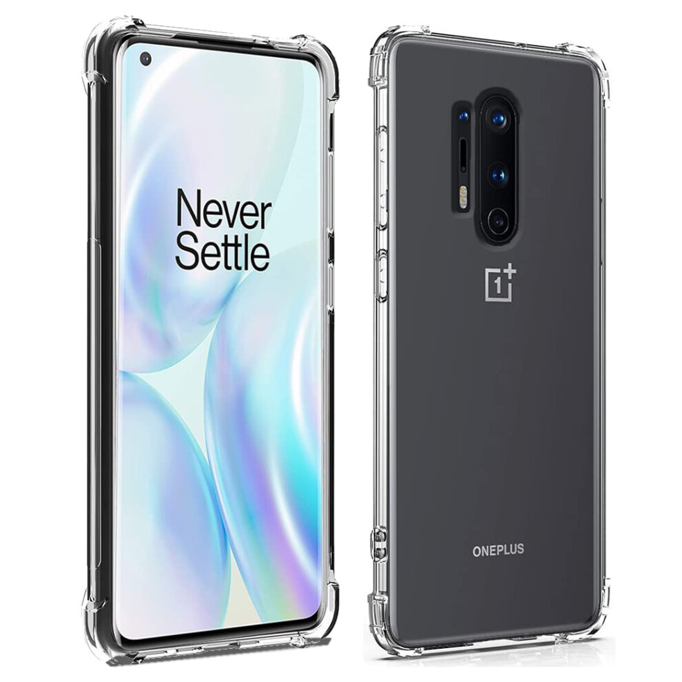 Jonlineuk Oneplus 8 Pro Case Shock-Absorbent Transparent Slim Clear Gel Bumper Case Cover For (Oneplus 8 Pro) 5060564739148