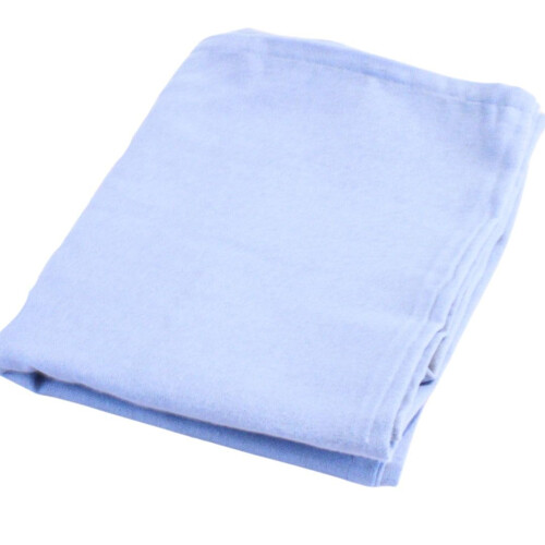 Cot flat Flannelette Sheet (Blue)-6031