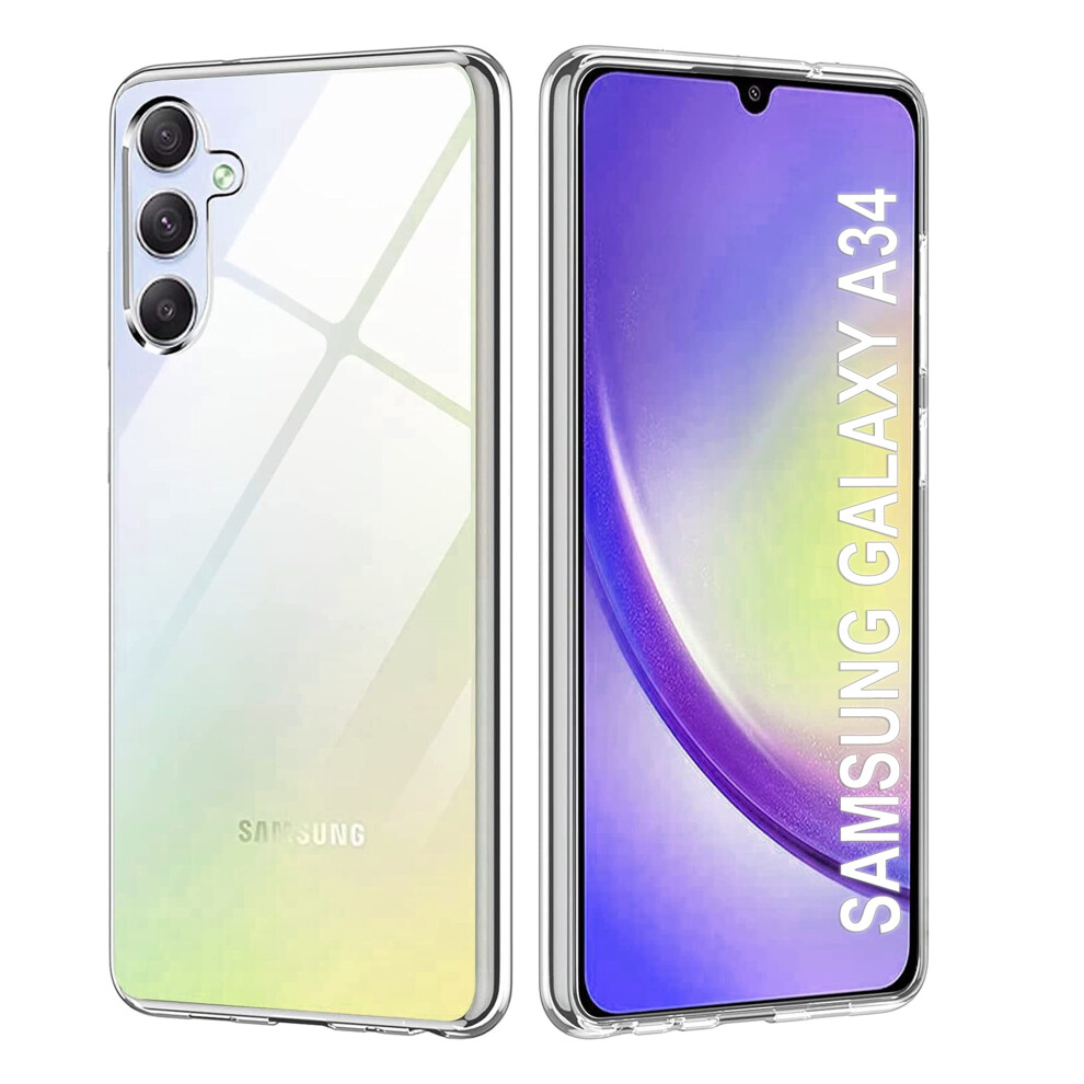 Cyber-Tech Clear Case For Samsung Galaxy A34 5G, Silicone Shockproof Flexible Tpu Phone Case For Samsung Galaxy A34 5G 2023 5061012643888