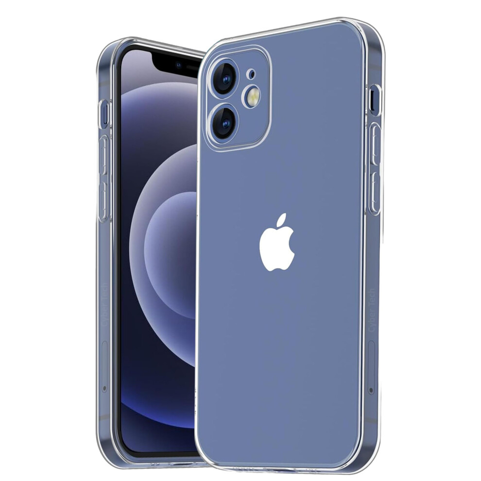 Cyber-Tech Crystal Clear Compatible With Iphone 12 Mini Case, [10X Anti-Yellowing] Thin Slim Soft Tpu Silicone Shockproof Phone Cover Case For Iphone 5061012643543
