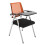 Office Chair with Writing Board, Ergonomic Mesh Training Chair, Foldable Stackable Frame Green Blue 1