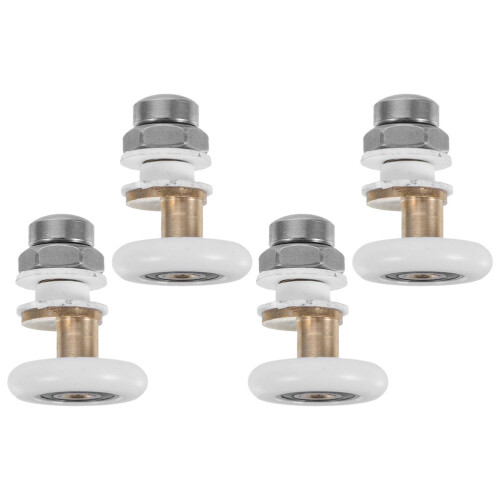 12Pcs Sliding Glass Door Rollers Bathroom Replacement Pulley Kit 2
