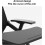 Office Chair with Writing Board, Ergonomic Mesh Training Chair, Foldable Stackable Frame Green Blue 5