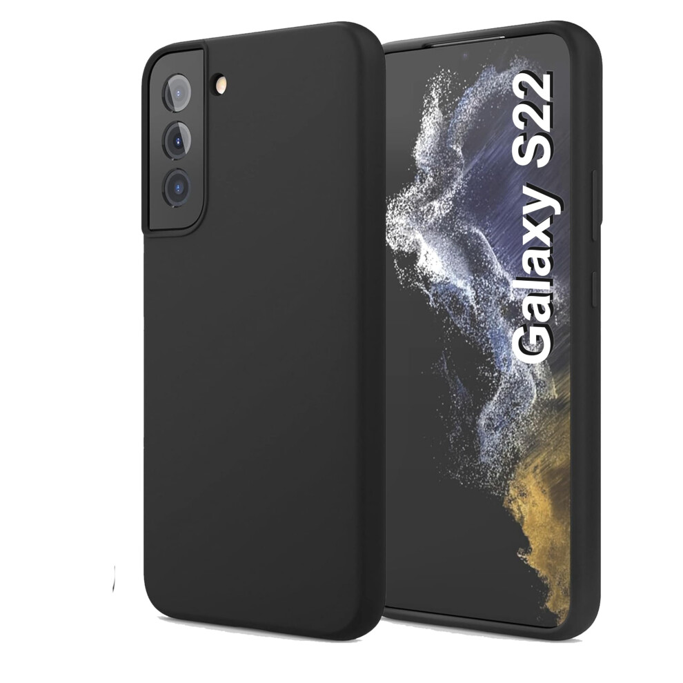 Cyber-Tech Case Compatible With Samsung Galaxy S22 5G, Silky-Soft Touch Full-Body Protective Phone Silicone Case, Shockproof Cover With Microfiber 5061012644540