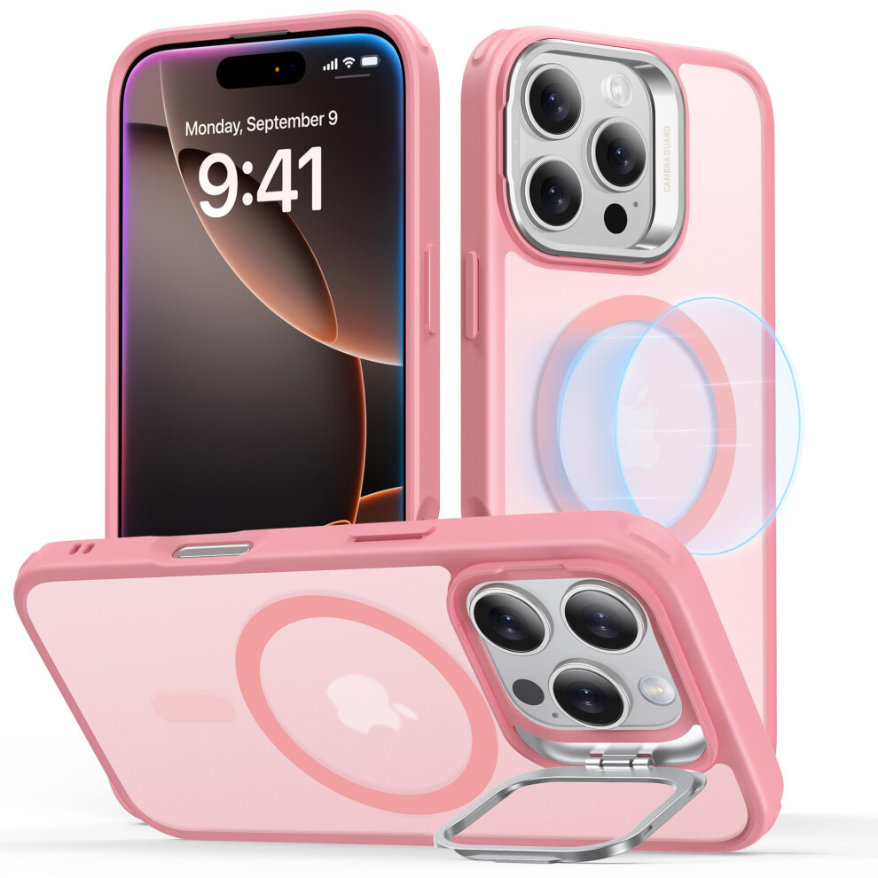 Esr For Iphone 16 Pro Case, Compatible With Magsafe, Military-Grade Protective Case, Built-In Stash Stand Phone Case, Scratch-Resistant Back Cover, 4894240229316