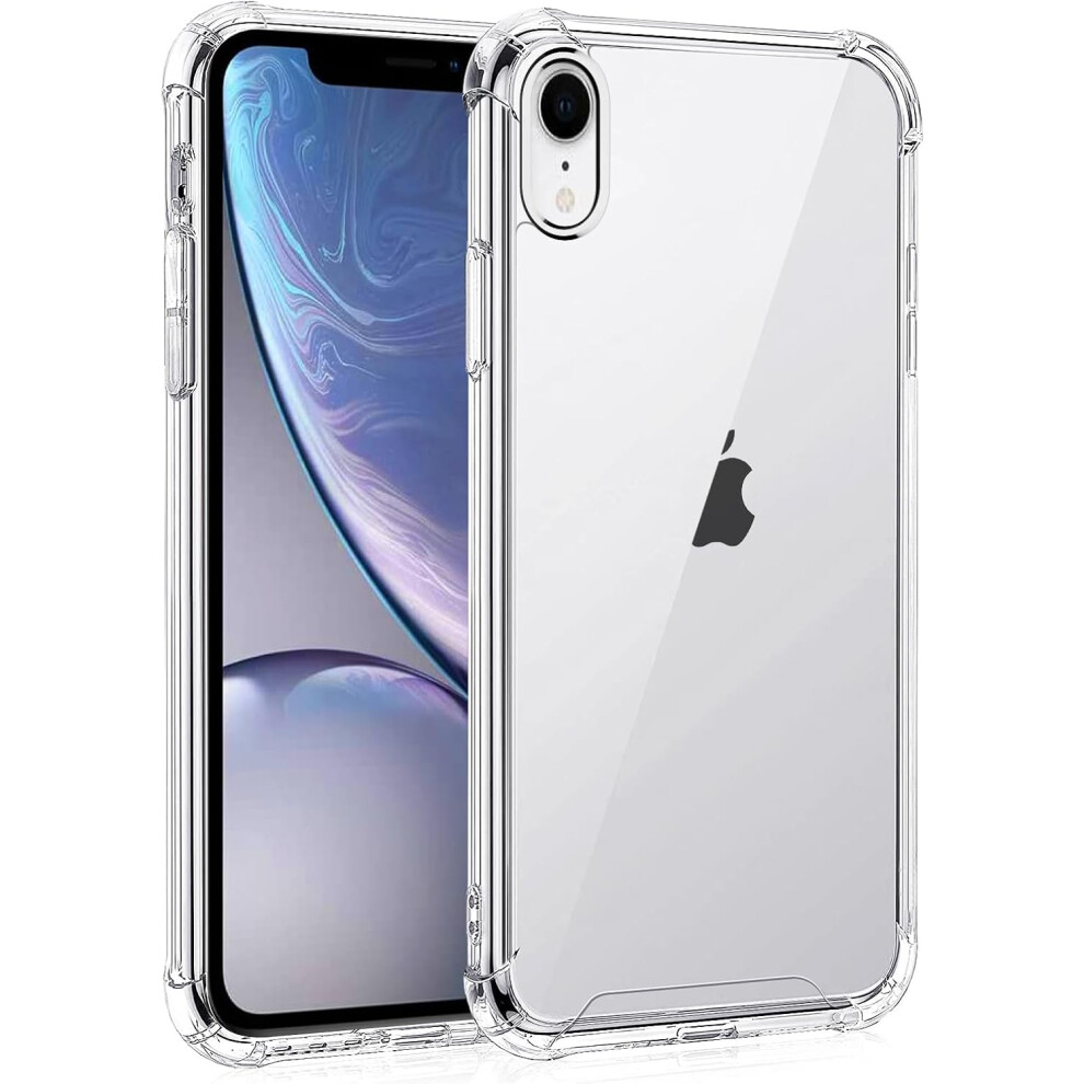 Csl-Tech Case For Iphone Xr 6.1-Inch, Shockproof Transparent Bumper Cover, Hd Clear 5060578440818