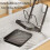 Pot Lid Organizer Rack with RustResistant DoubleLayer Design and Drip Tray for Kitchen Cabinet 4