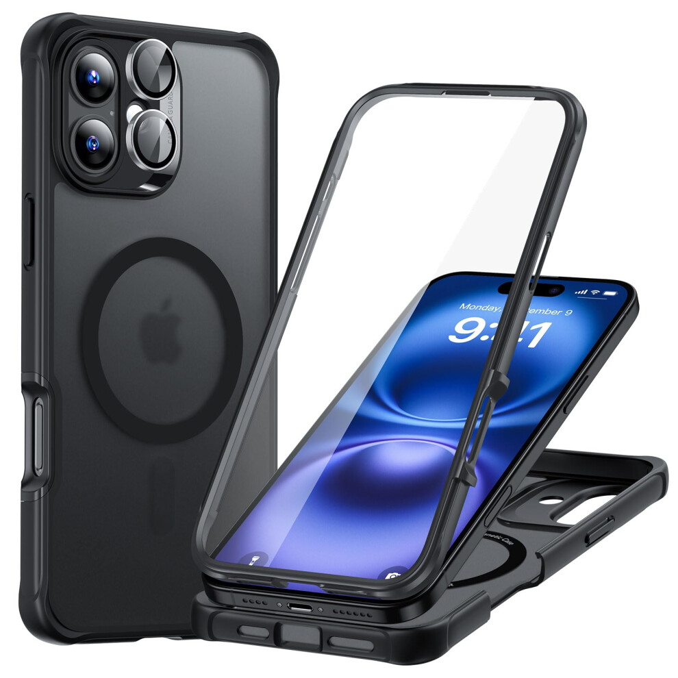 Esr For Iphone 16 Plus Case Set, 1 Set Individual Lens Protectors, Compatible With Magsafe Phone Case, Full-Coverage Military-Grade Protection, 4894240218839