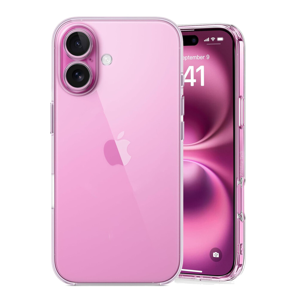 Pristine-Tech Clear Case For Iphone 16 Plus, Clear Case Thin Transparent Shockproof Anti-Yellowing Silicone Gel Cover Case For Iphone 16 Plus (Clear) 5060952297304