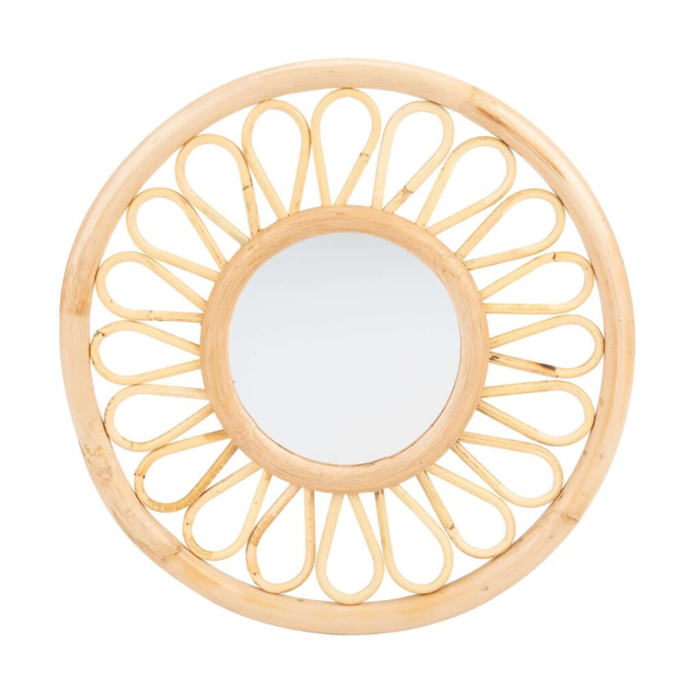 Cuddleco Aria Rattan Acrylic Mirror For Nursery - Decorative Shatterproof Safety Mirror - Handmade Wall Mounted Mirror - Safe For Baby - Image 3