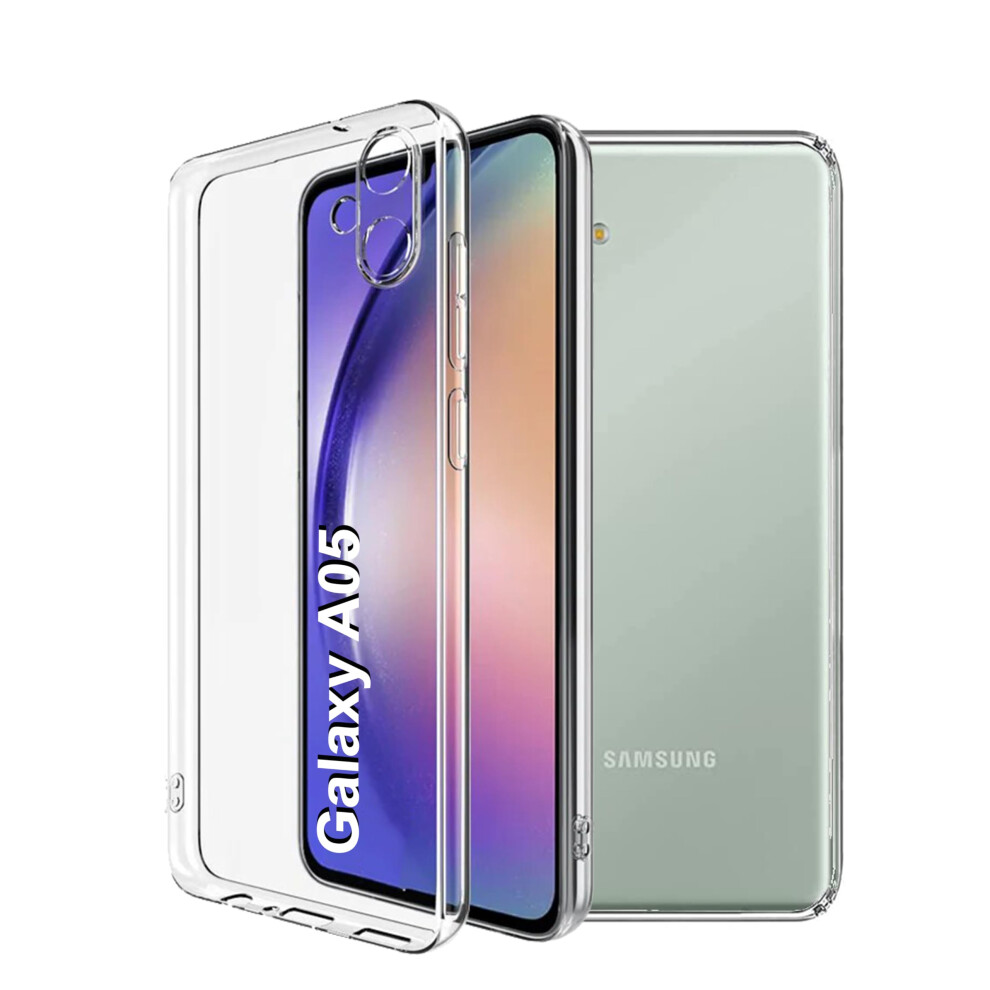 Cyber-Tech Phone Case For Samsung Galaxy A05,Clear Transparent Back Soft Slim Thin Fit Shockproof For Samsung Galaxy A05 Phone Case Cover Drop 5061012644038