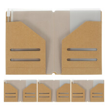 16Pcs Travel Passport Pouch Kraft Paper Holder Khaki Wallet