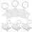 30 Pcs 2023 Graduation Keys Sublimation Lovers Set White 3