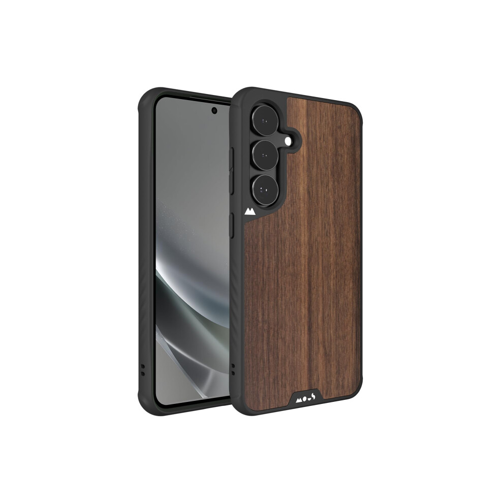 Mous For Samsung Galaxy S25 Plus Case Magsafe Compatible - Limitless 6.0 - Walnut - Protective Shockproof Phone Cover Brown 5060816826251