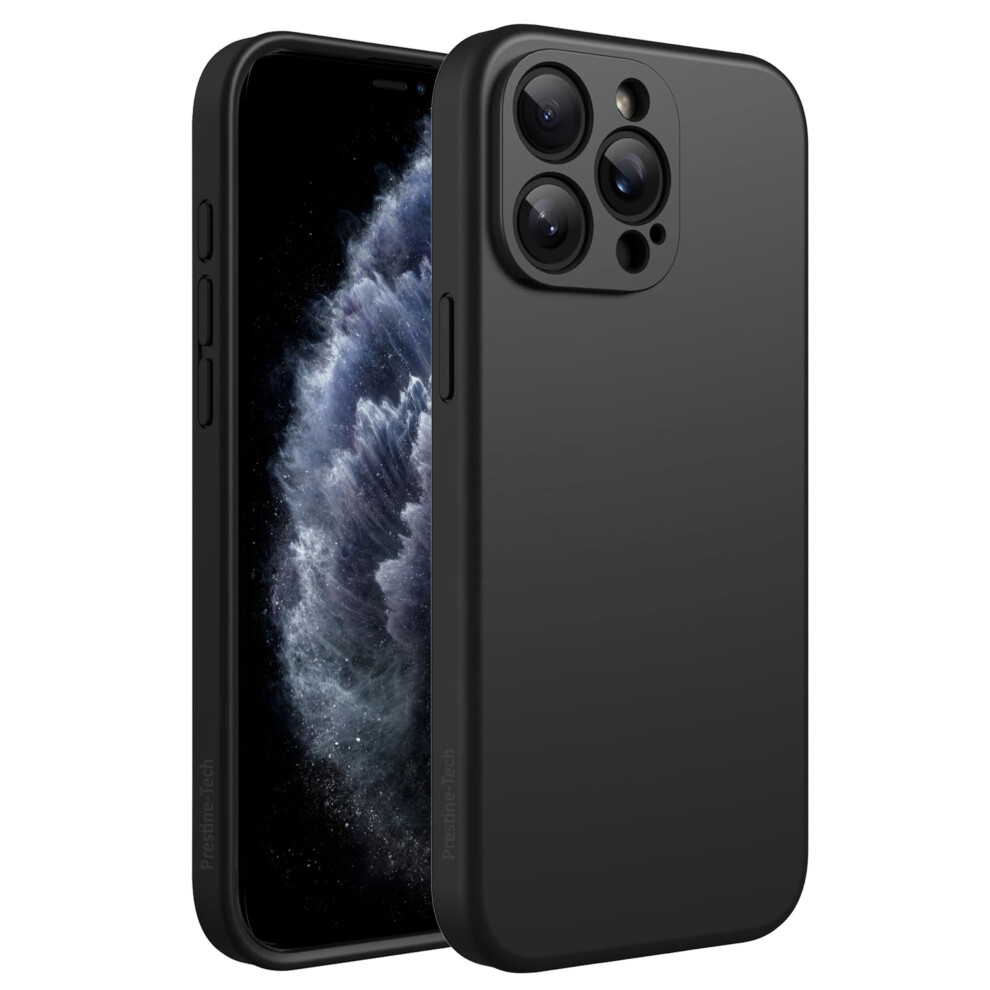 Pristine-Tech Liquid Silicone Case For Iphone 11 Pro Max Case, Gel Rubber Full Protection, Soft Ultra Slim Protective Shockproof Phone Case, Black 5060952298226