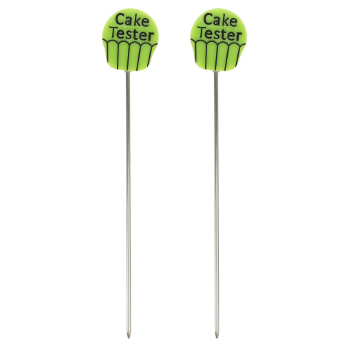 8Pcs Baking Cake Tester Stick Stainless Steel Green Reusable Tool