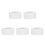 2500Pcs Clear Round Label Stickers Strong Adhesion Transparent Seals 8