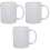 3Pcs White Ceramic Sublimation Mugs Cups for DIY 4
